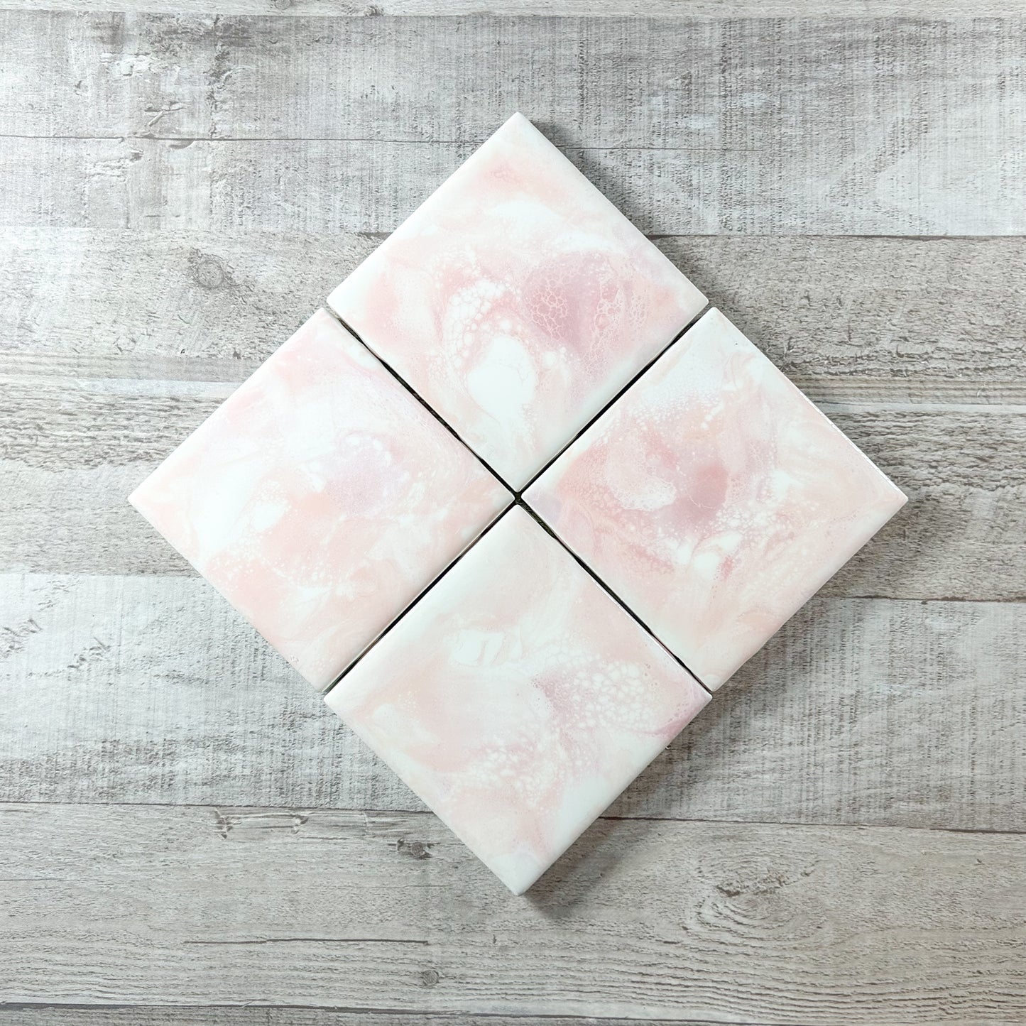 Rose Gold Gift Set - Coasters 4pk and Tray Gift Set image 4