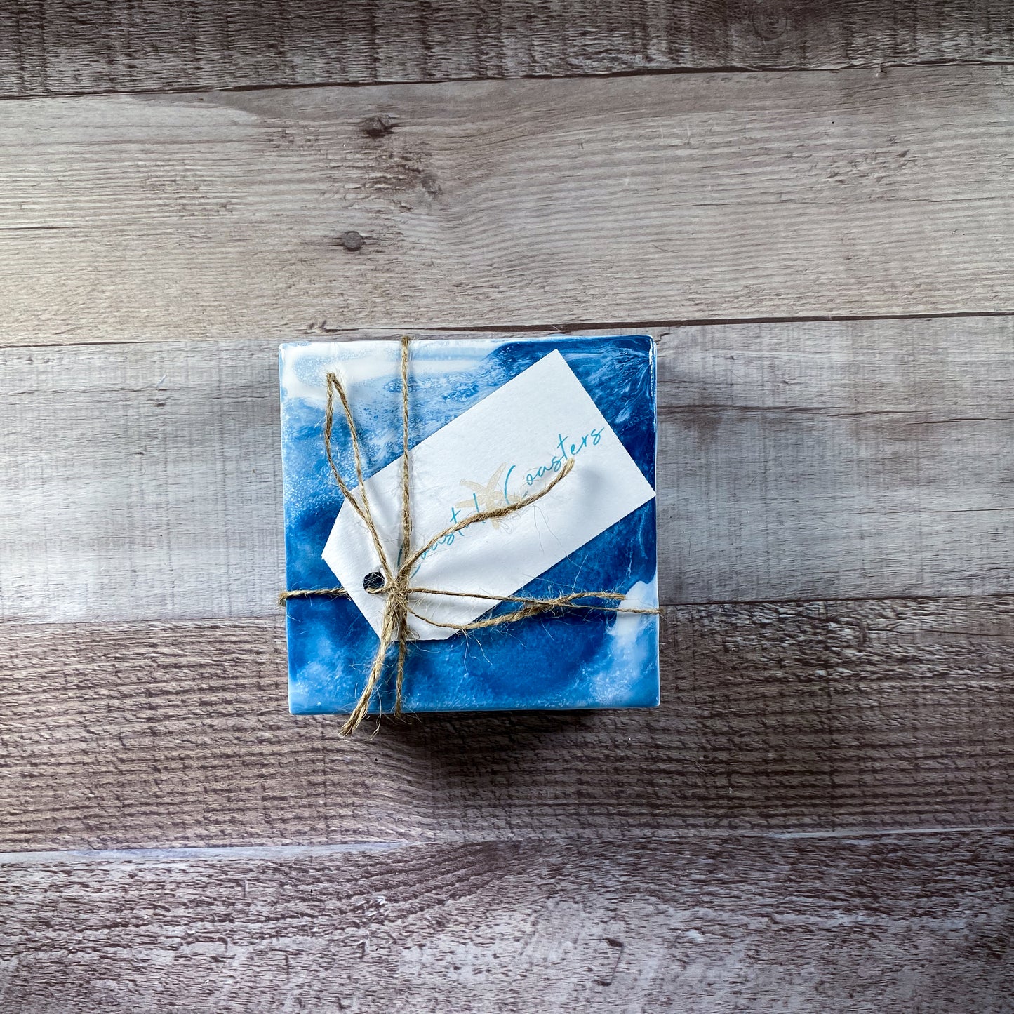 Blue Currents Table Coaster Set image 1