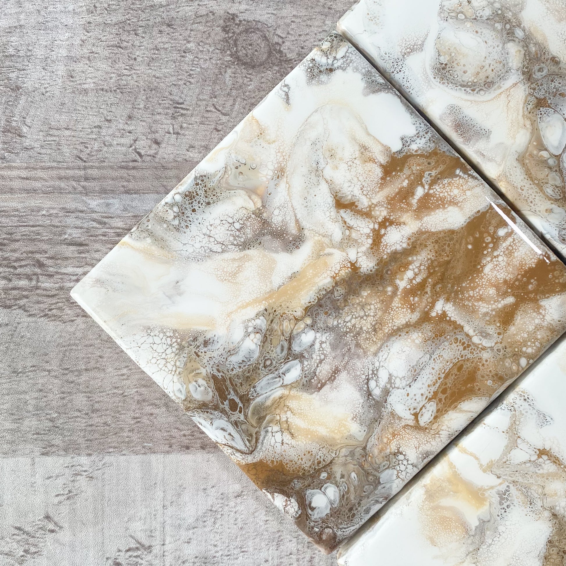 Earthy Elegance Style Handmade Coaster Set image 1