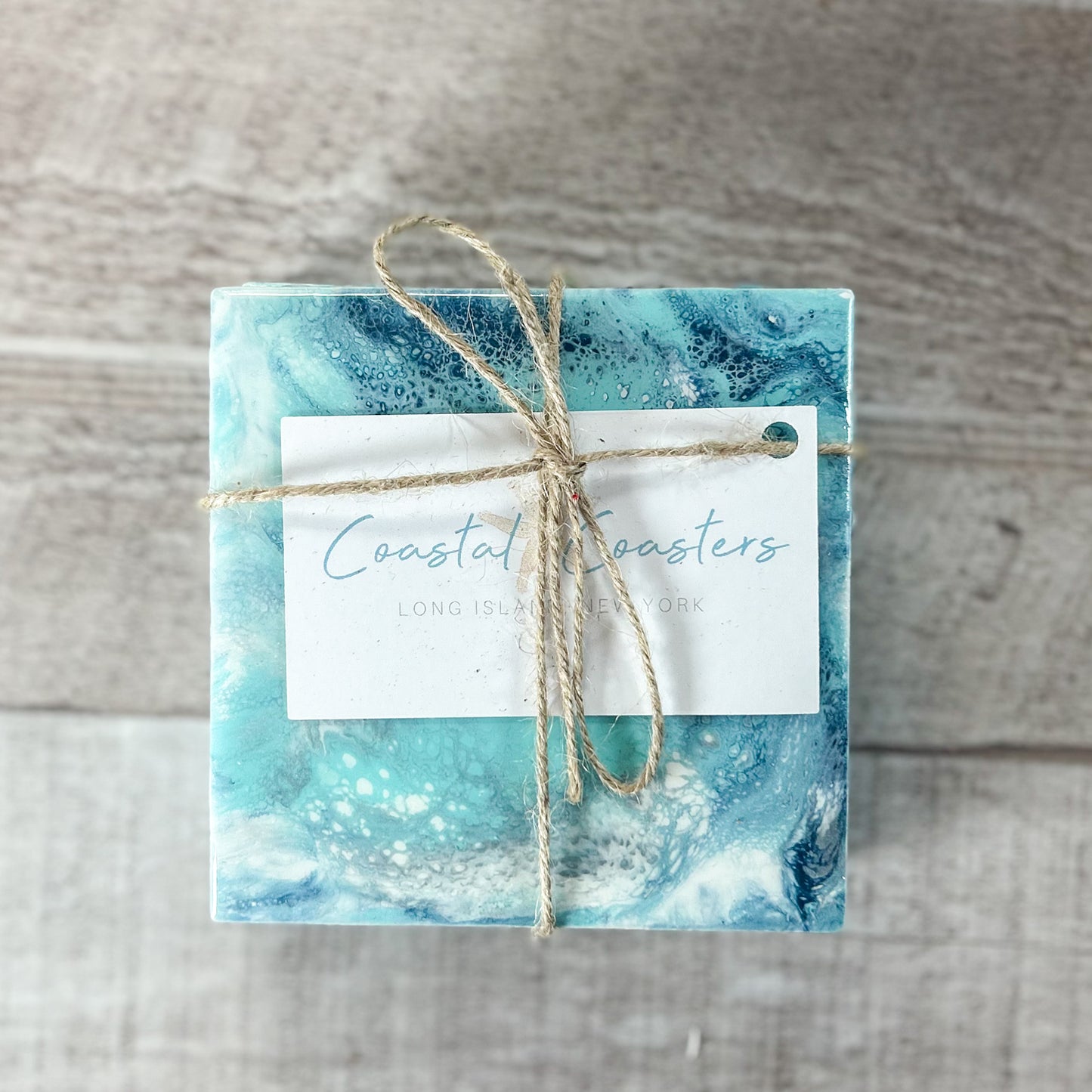 Beachfront Handmade Coaster Set image 3