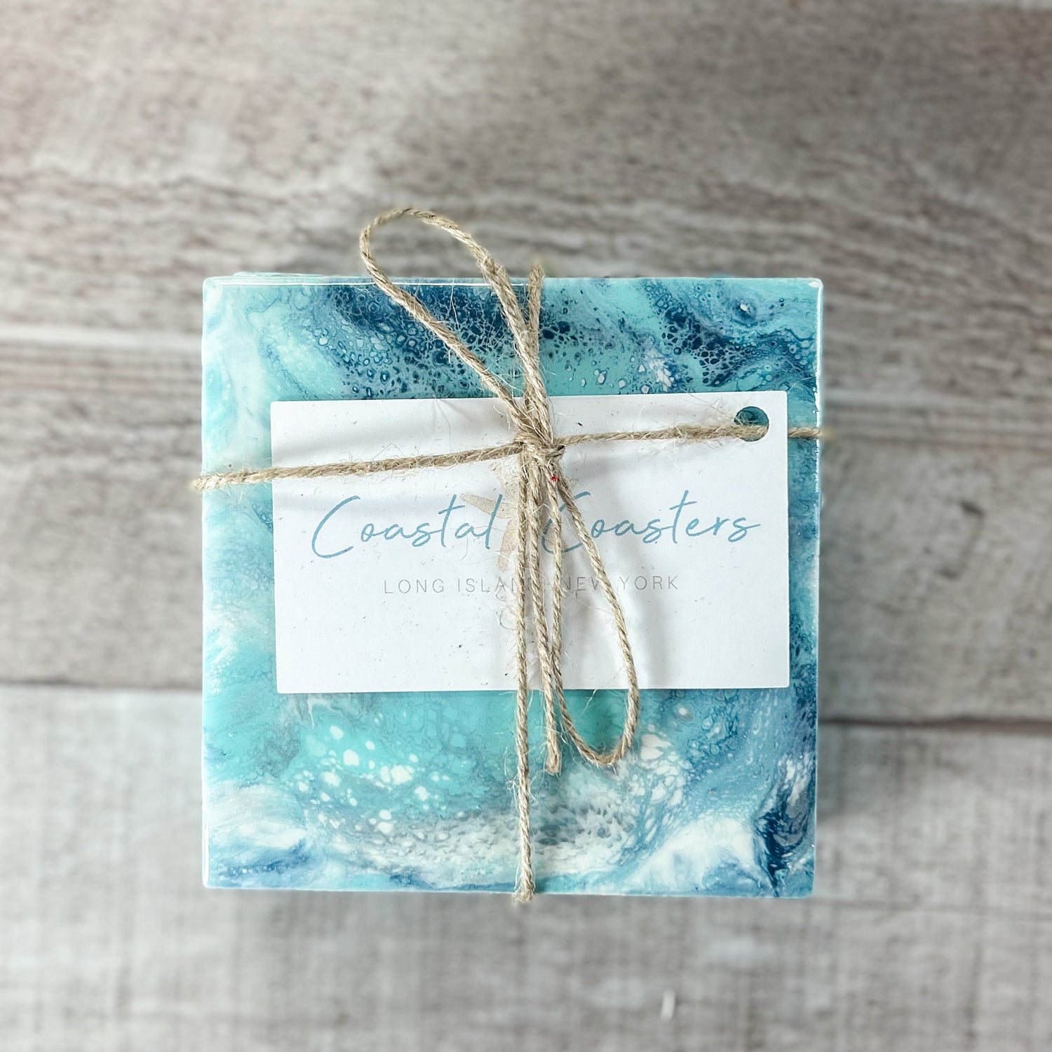 Beachfront Handmade Coaster Set image 3