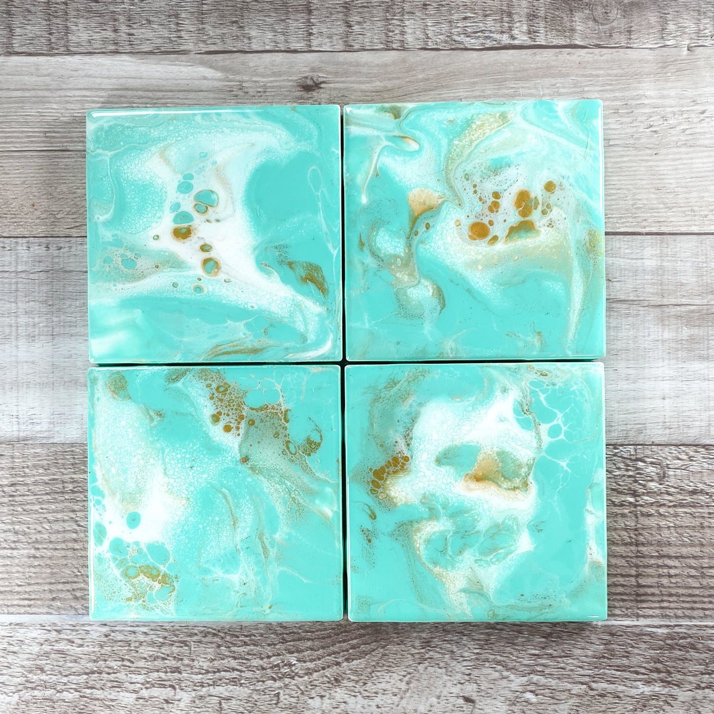 Coastal Elegance Style Handmade Coaster Set image 0
