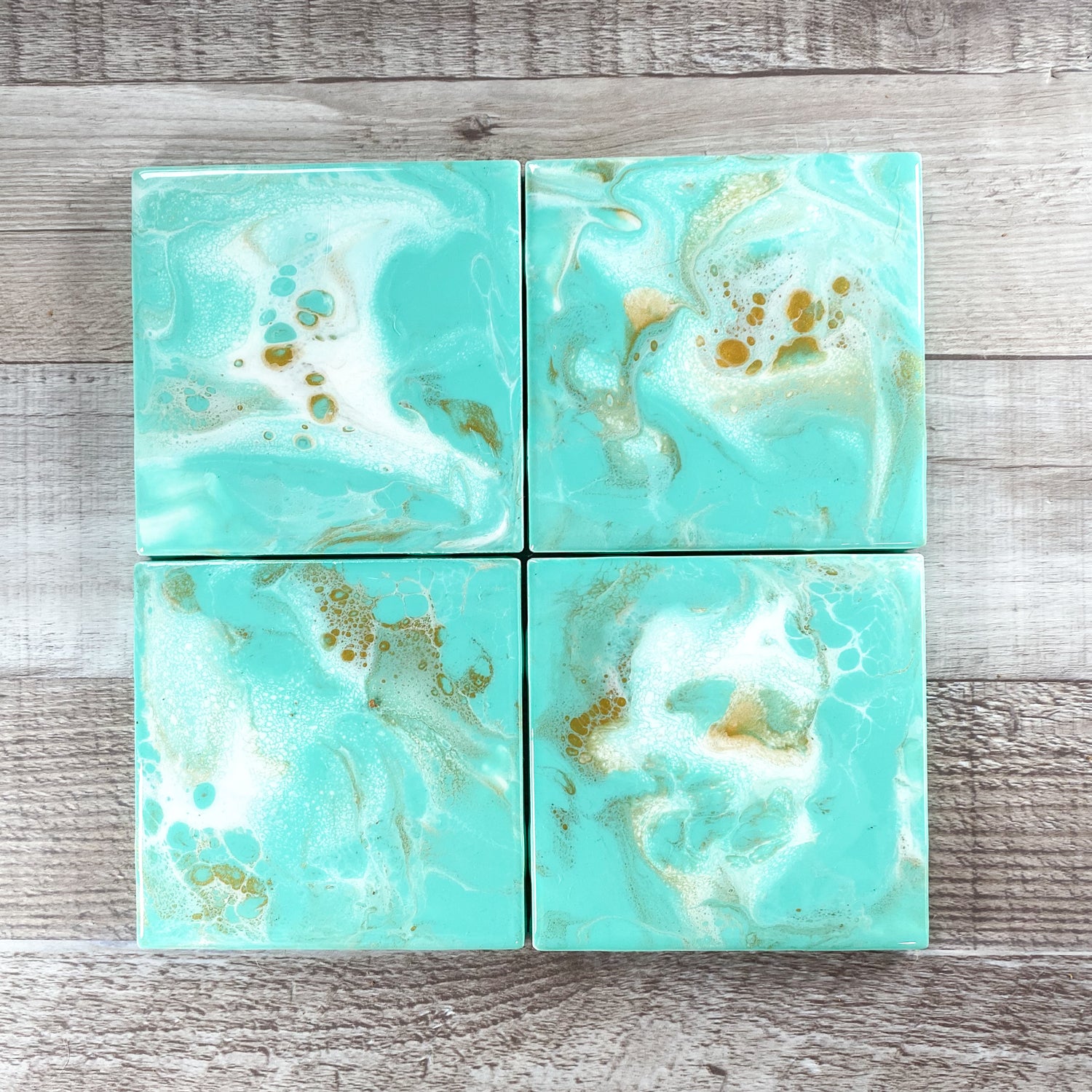 Coastal Elegance Style Handmade Coaster Set image 0