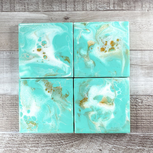 Coastal Elegance Style Handmade Coaster Set image 0