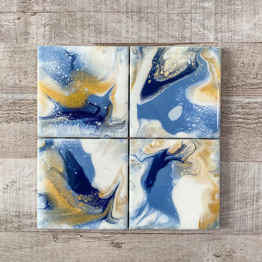 Royal Caribbean Handmade Coaster Set image 0