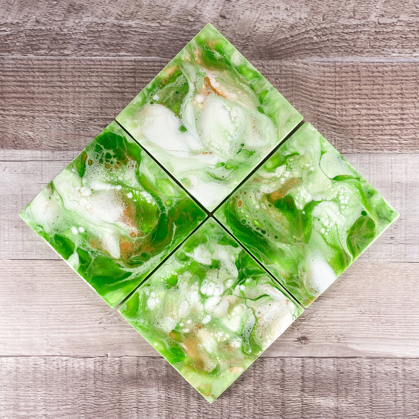 Green & Gold Gift Set - Coaster & Tray Gift Set image 5
