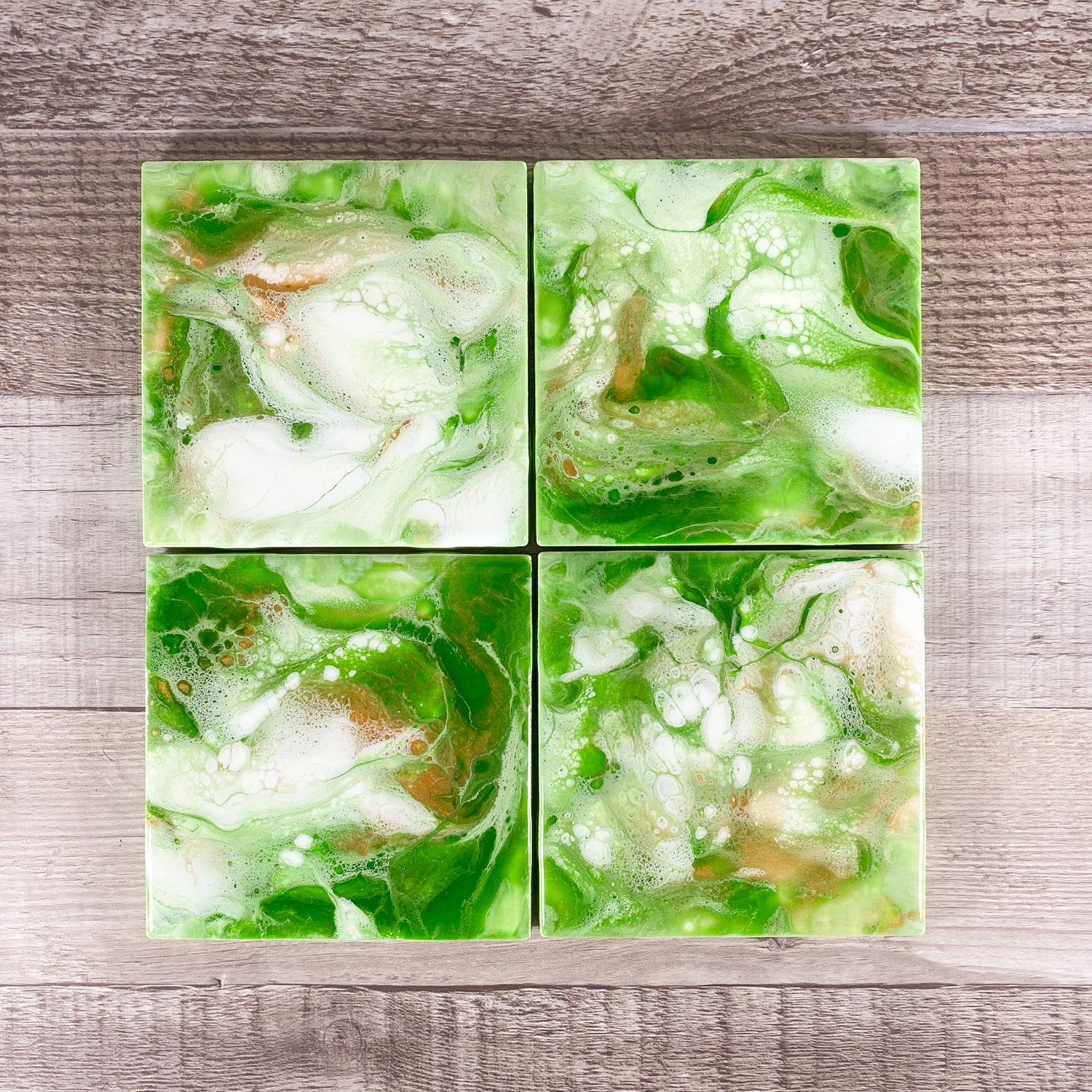 Green & Gold Gift Set - Coaster & Tray Gift Set image 9