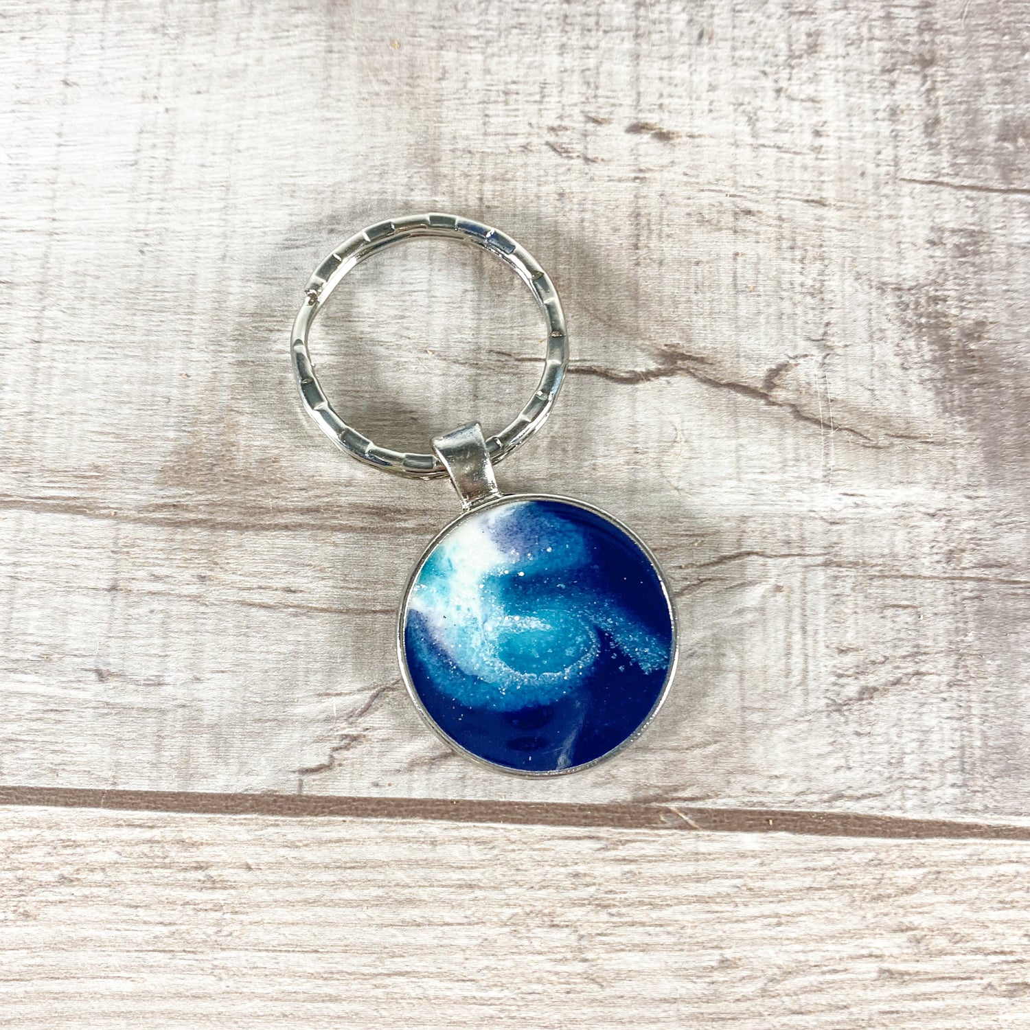 Ocean Vibe Metal Keychains image 0