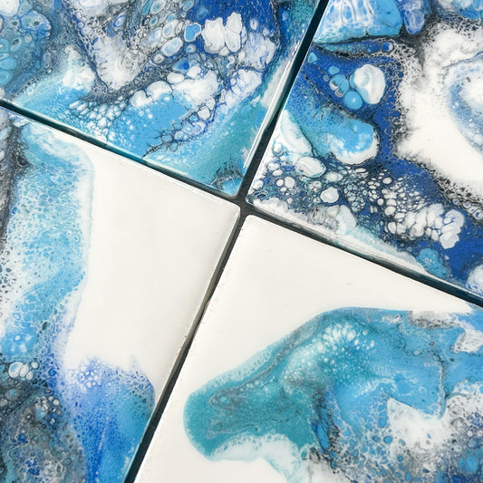 Oceanside Haven Handmade Coaster Set image 1