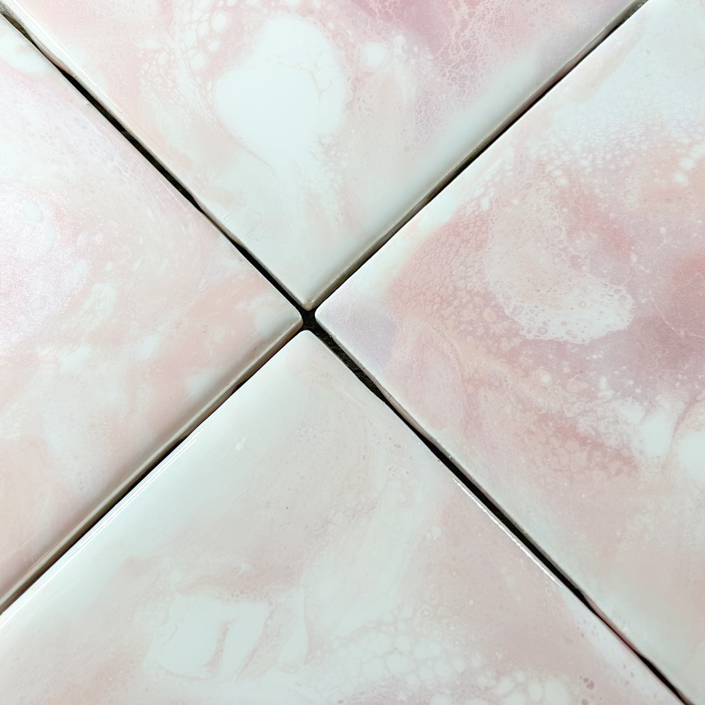 Rose Gold Gift Set - Coasters 4pk and Tray Gift Set image 5