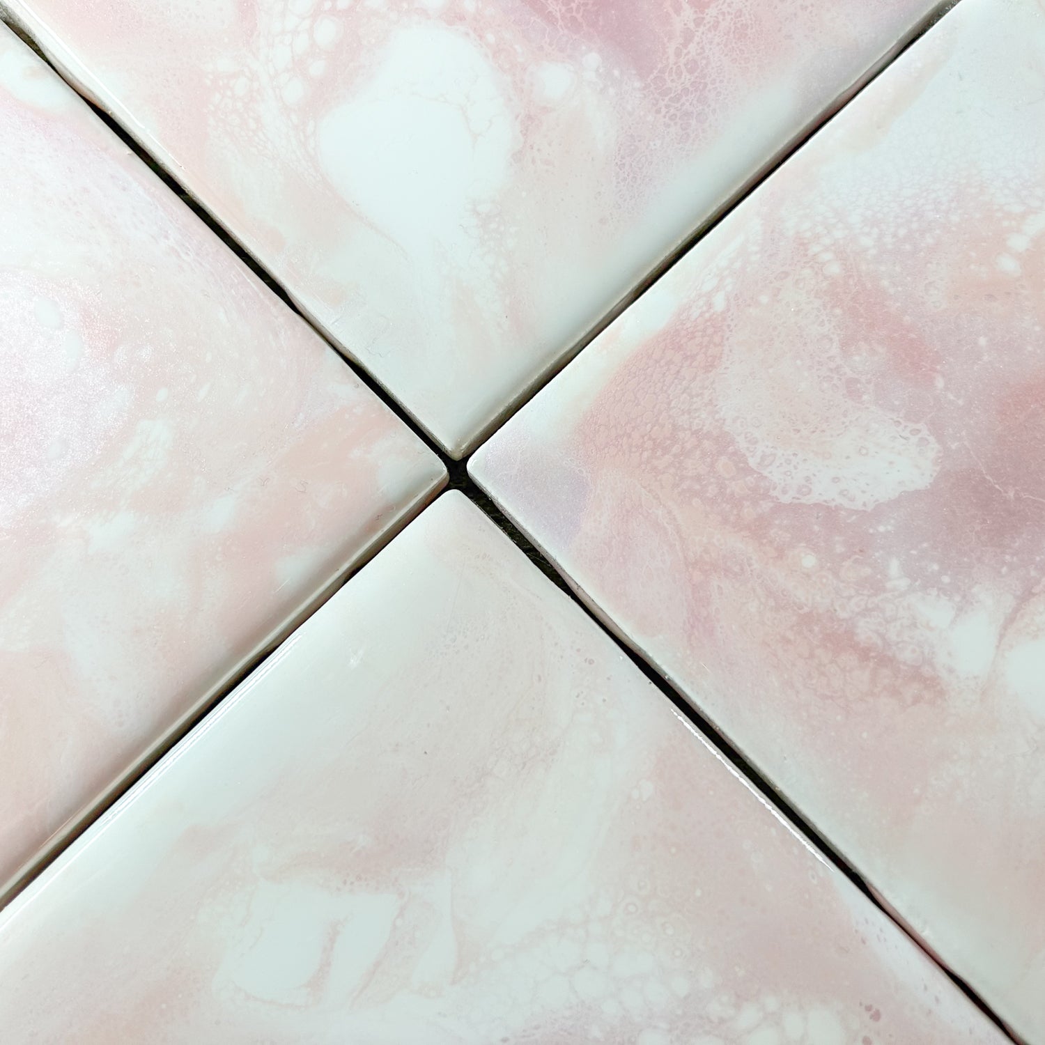 Rose Gold Gift Set - Coasters 4pk and Tray Gift Set image 5