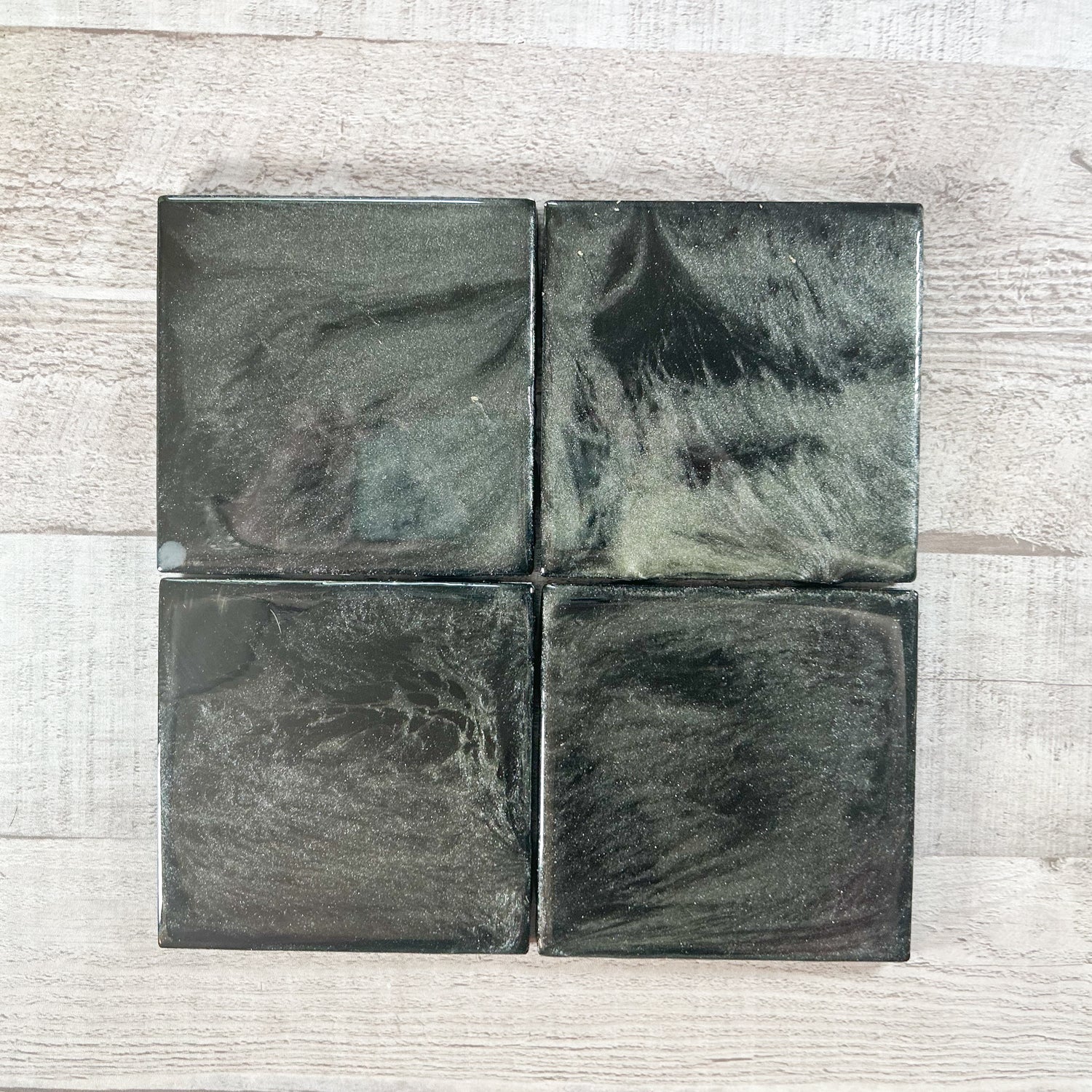 Midnight Star Dust Handmade Coaster Set image 3