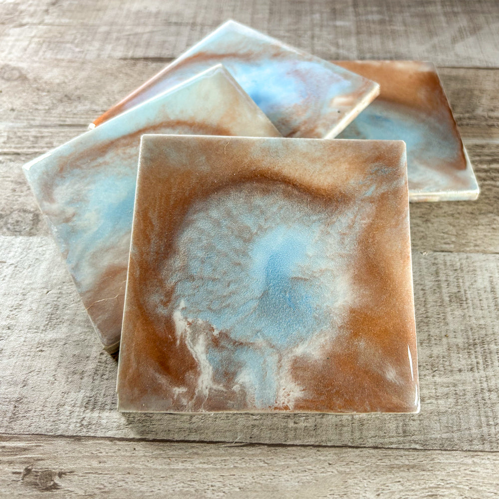 Tropical Handmade Coaster Set image 4