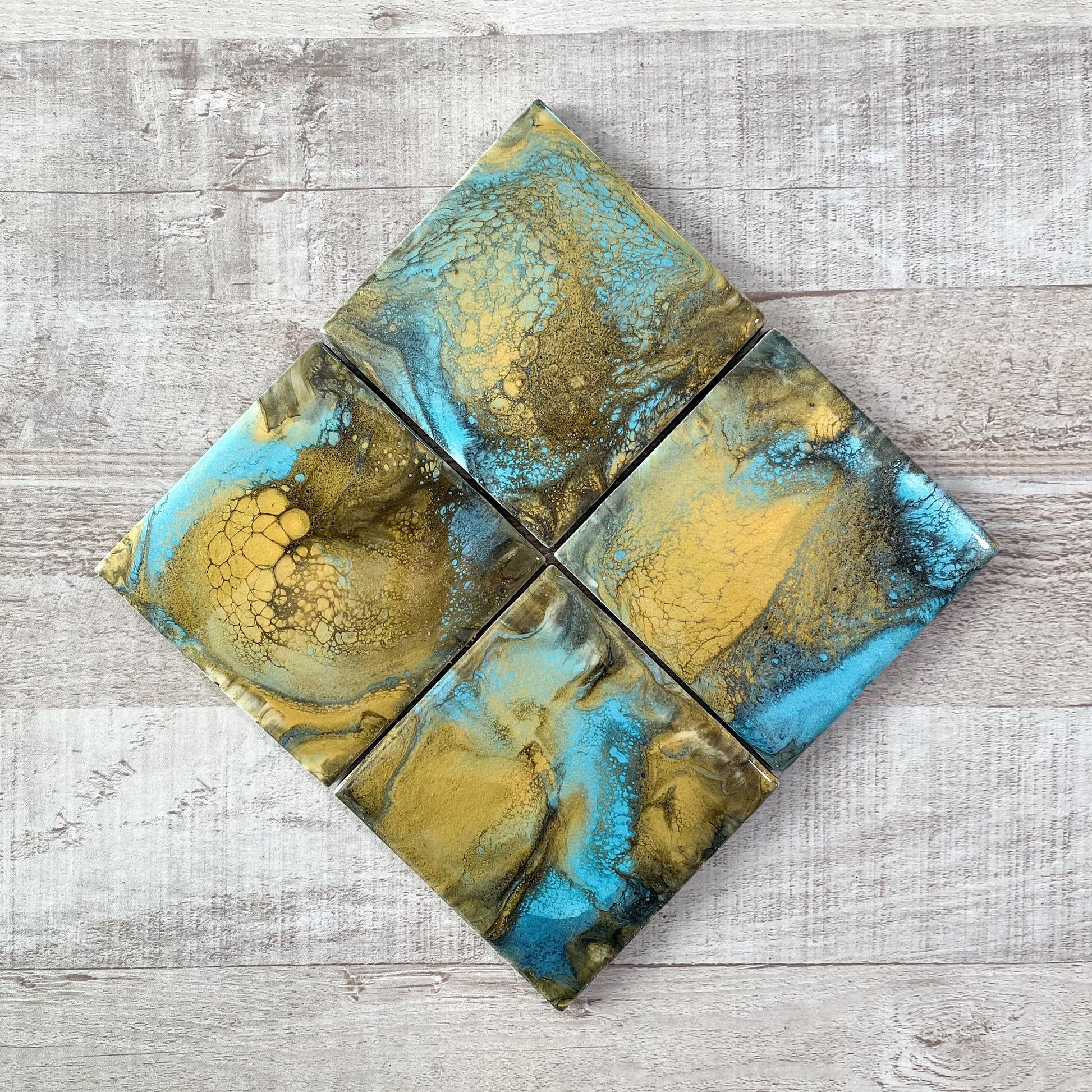 Grand Cayman Handmade Coaster Set image 0