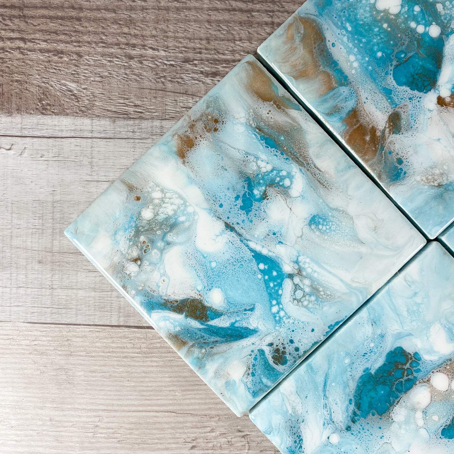 Outer Banks Vibes Handmade Coaster Set image 4