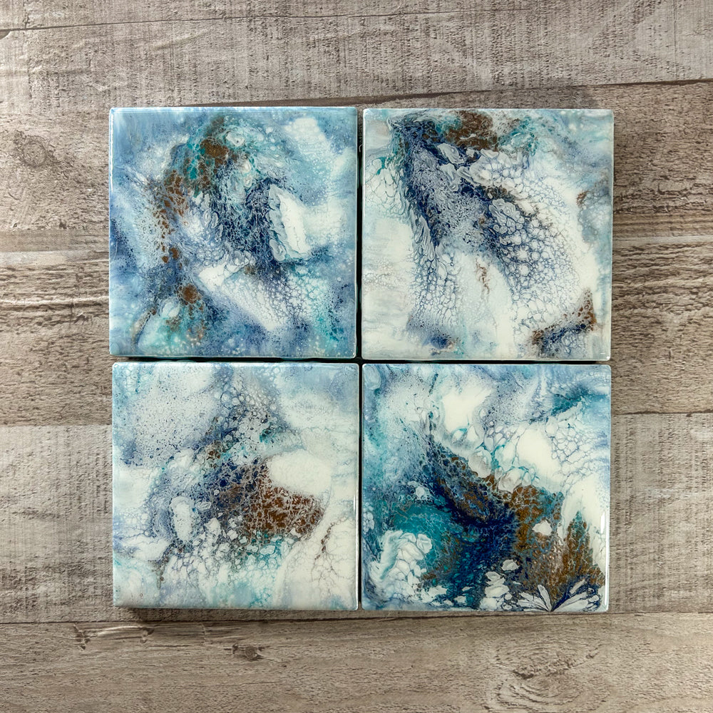 Seaside Chic Handmade Coaster Set image 3