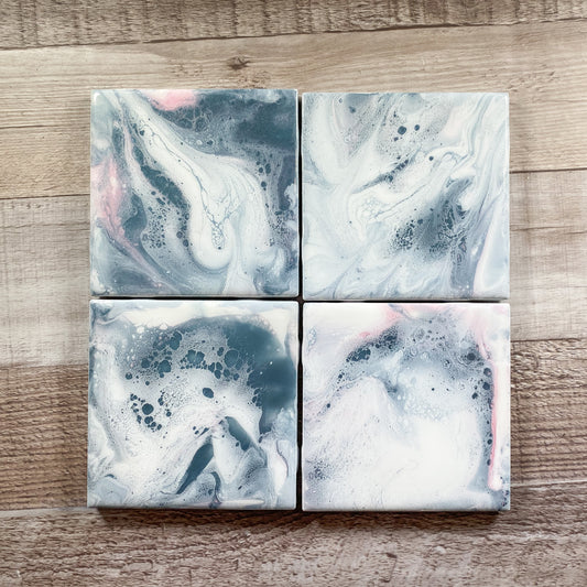 Crushed Coral Sands I - Table Coaster Set image 0