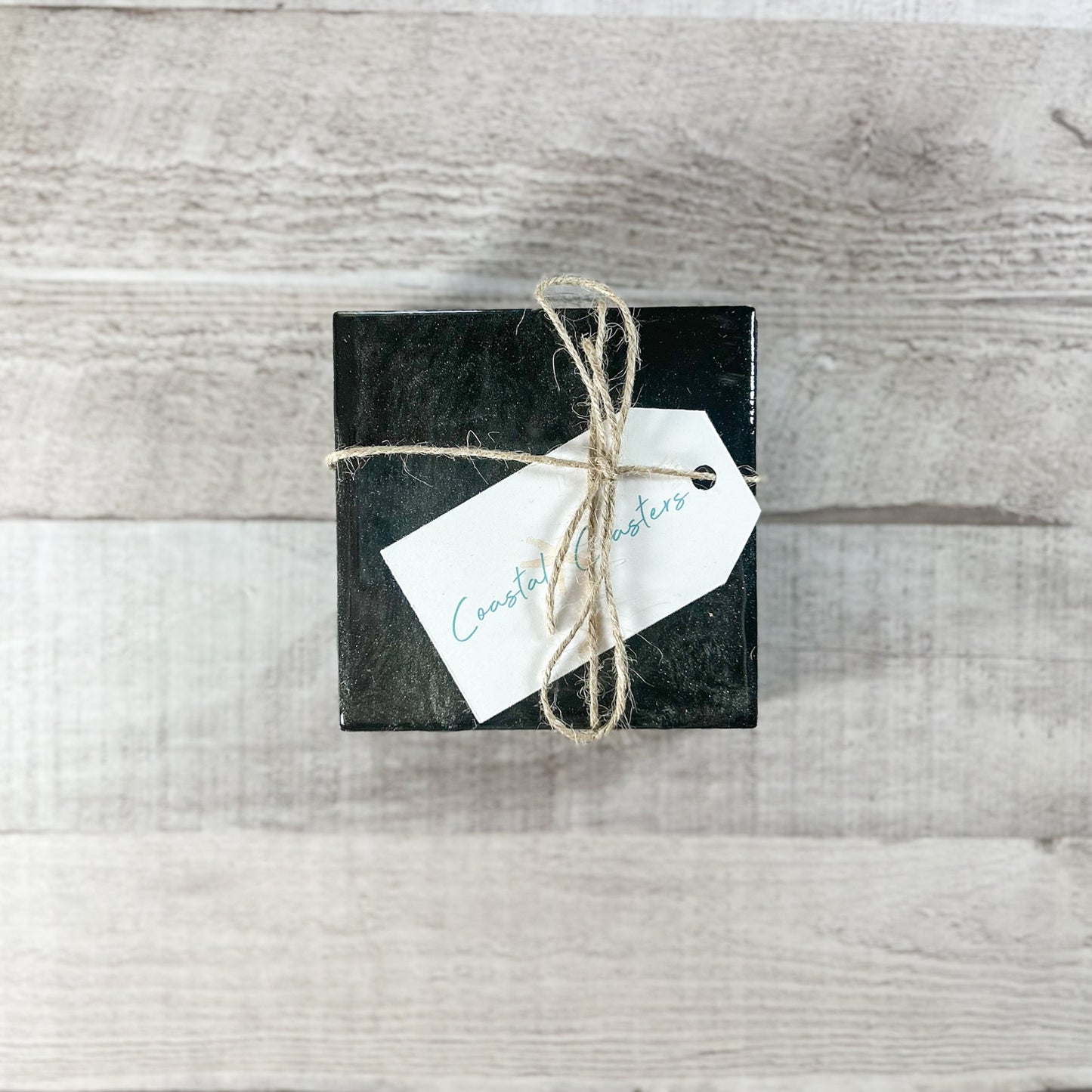 Midnight Star Dust Handmade Coaster Set image 4
