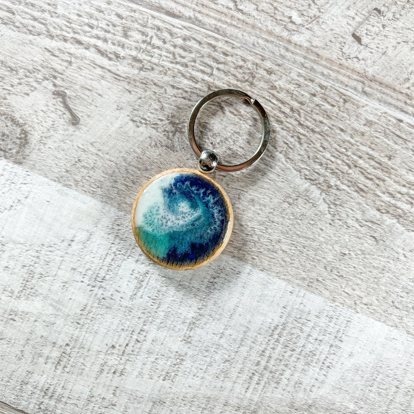 Wood and Resin Key Chain by Coastal Coasters image 0