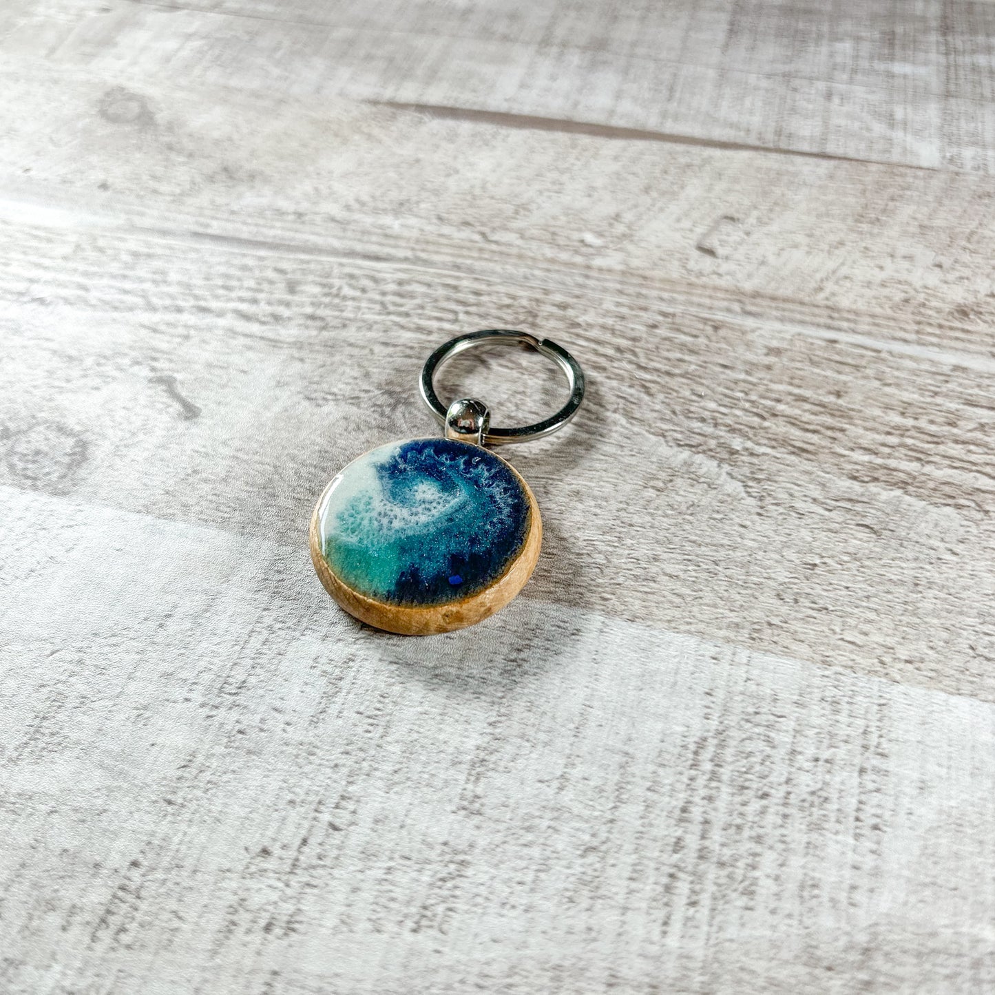 Wood and Resin Key Chain by Coastal Coasters image 2